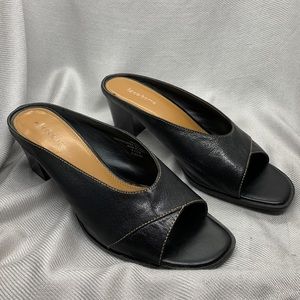 Liz Claiborne leather mules
